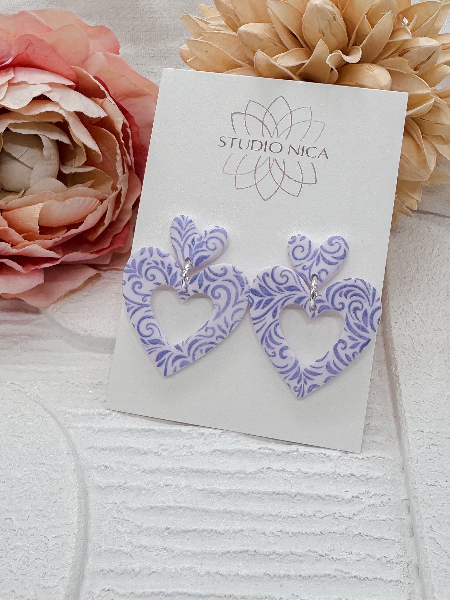 Queen of Hearts - Purple Swirls